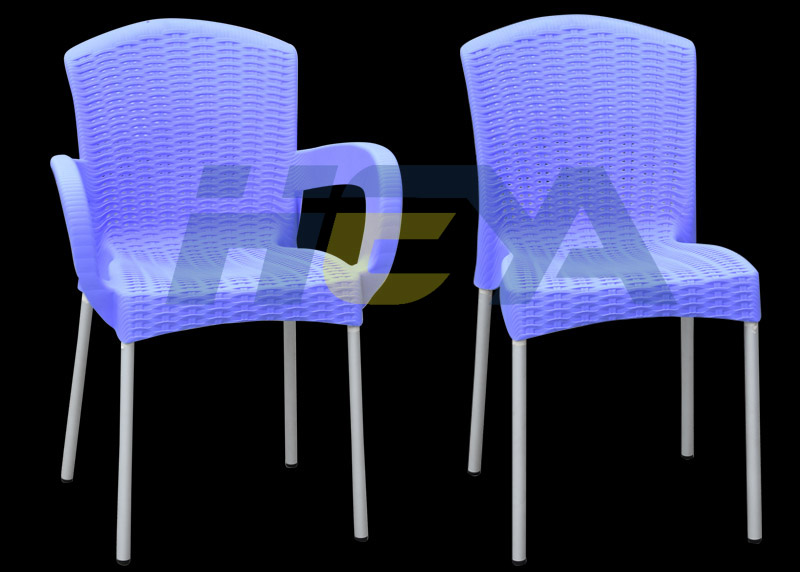 Rattan plastic chair mould