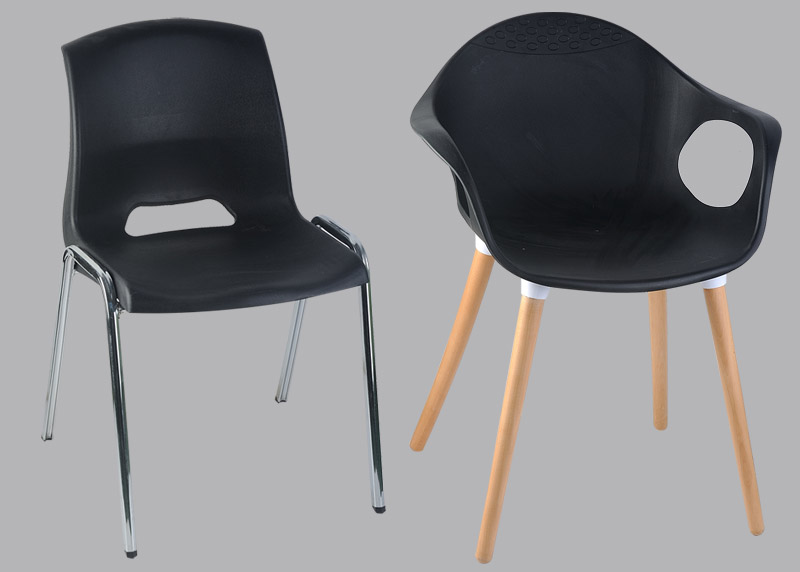 Stackable plastic chair moulds